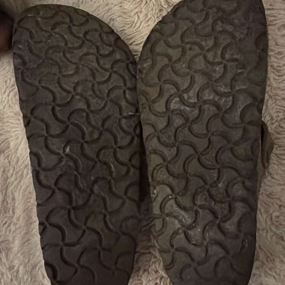 Birkenstock Brown Suede Boston Clogs - Picture 3 of 5